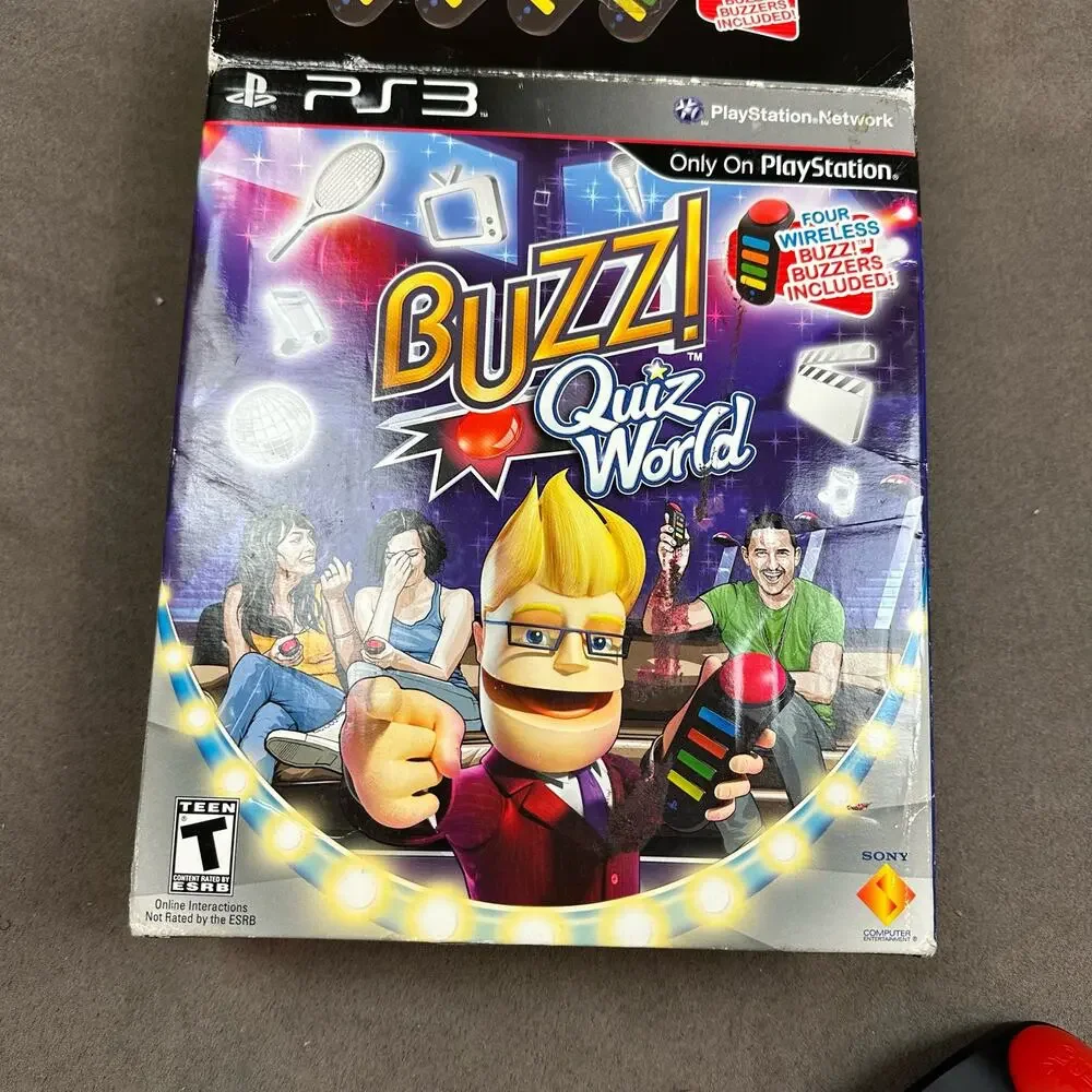 Buzz! Quiz World PS3 Wireless Buzzer Remote Control
